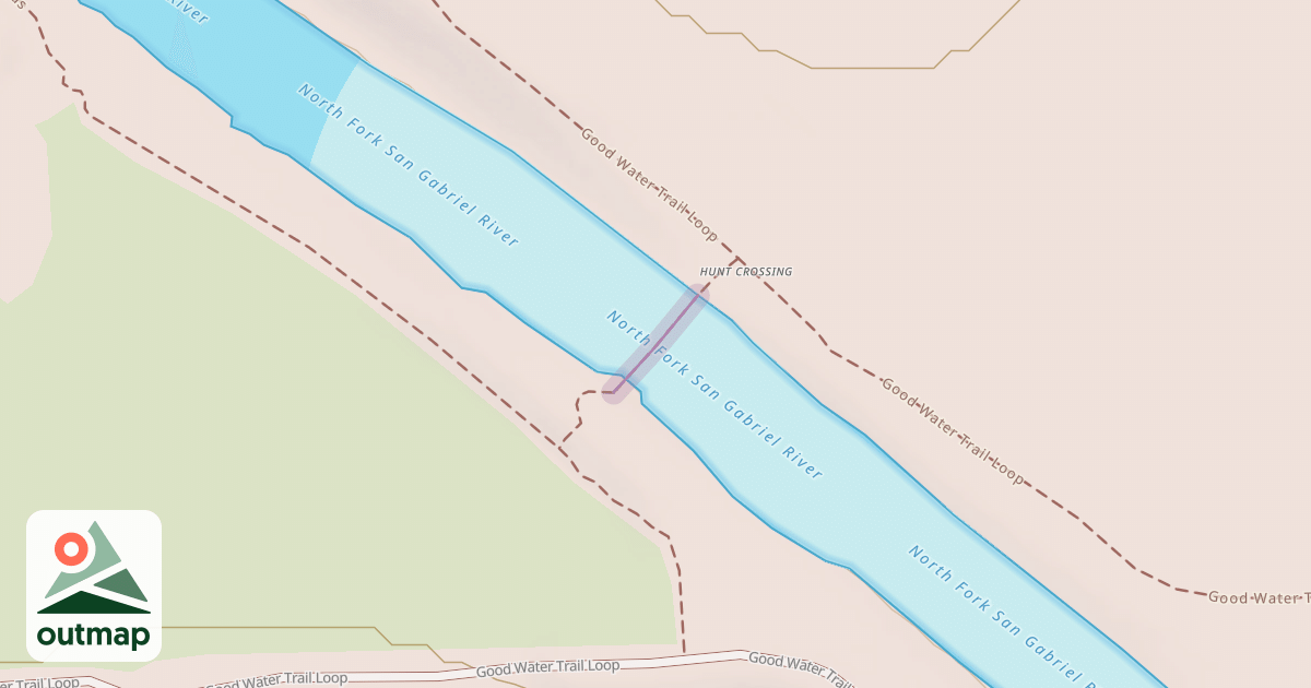 Map of Low Water Crossing