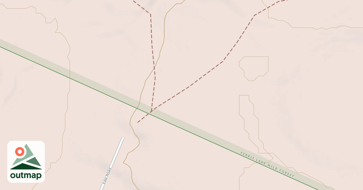 Map of East Road Trail