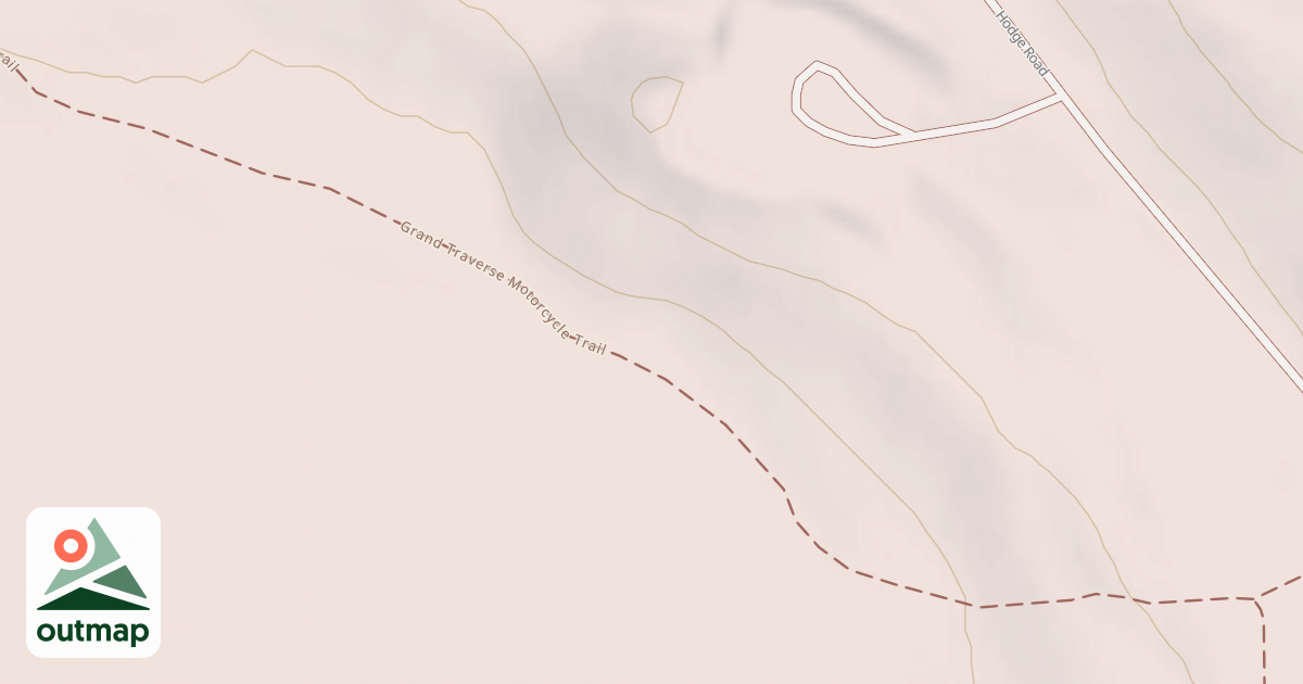 Map of Grand Traverse Motorcycle Trail