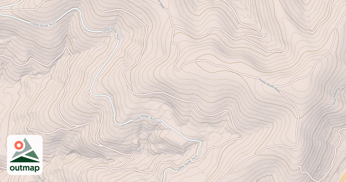 Map of USFS Motor Vehicle Use Map Roads {DFD6E143-4FEE-4A06-8844-20CAF2AC4797}