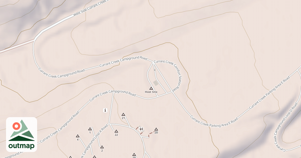 Map of CURRANT CRK HOST SITE