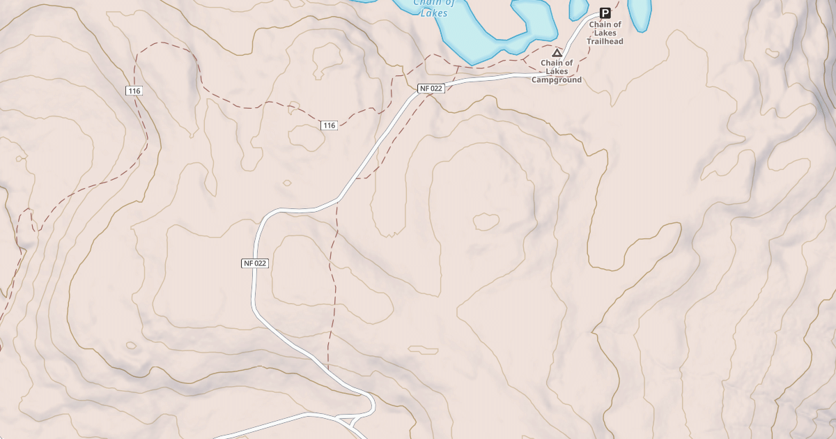Map preview of CHAIN OF LAKES
