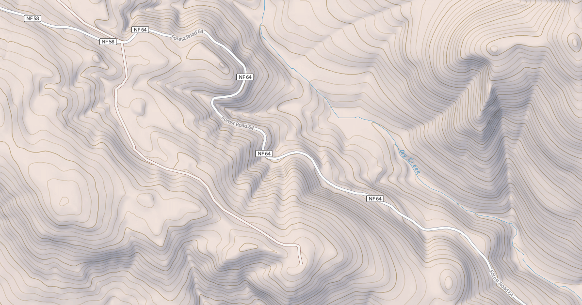 Map preview of DRY CREEK