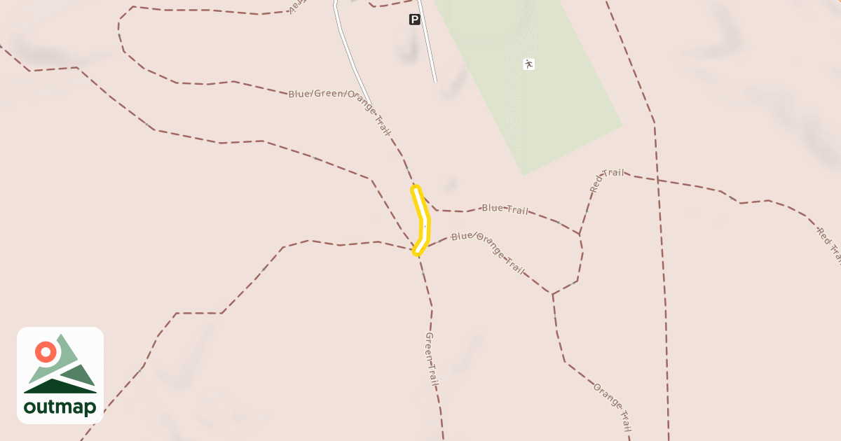 Map of Green/Orange Trail