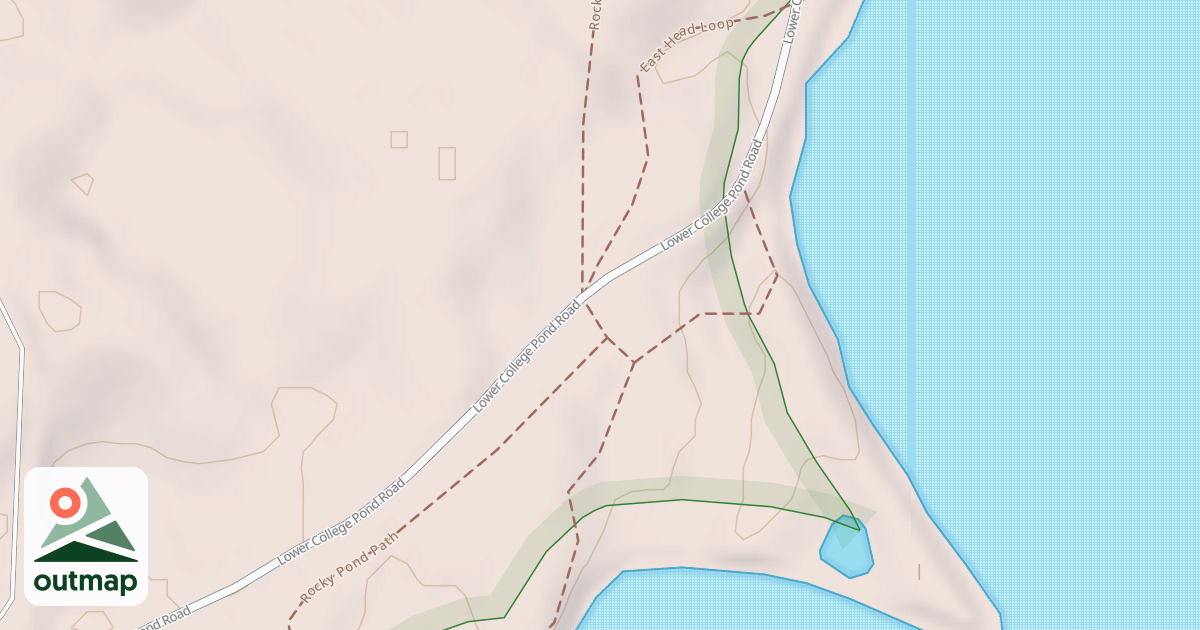 Map of Rocky Pond Path