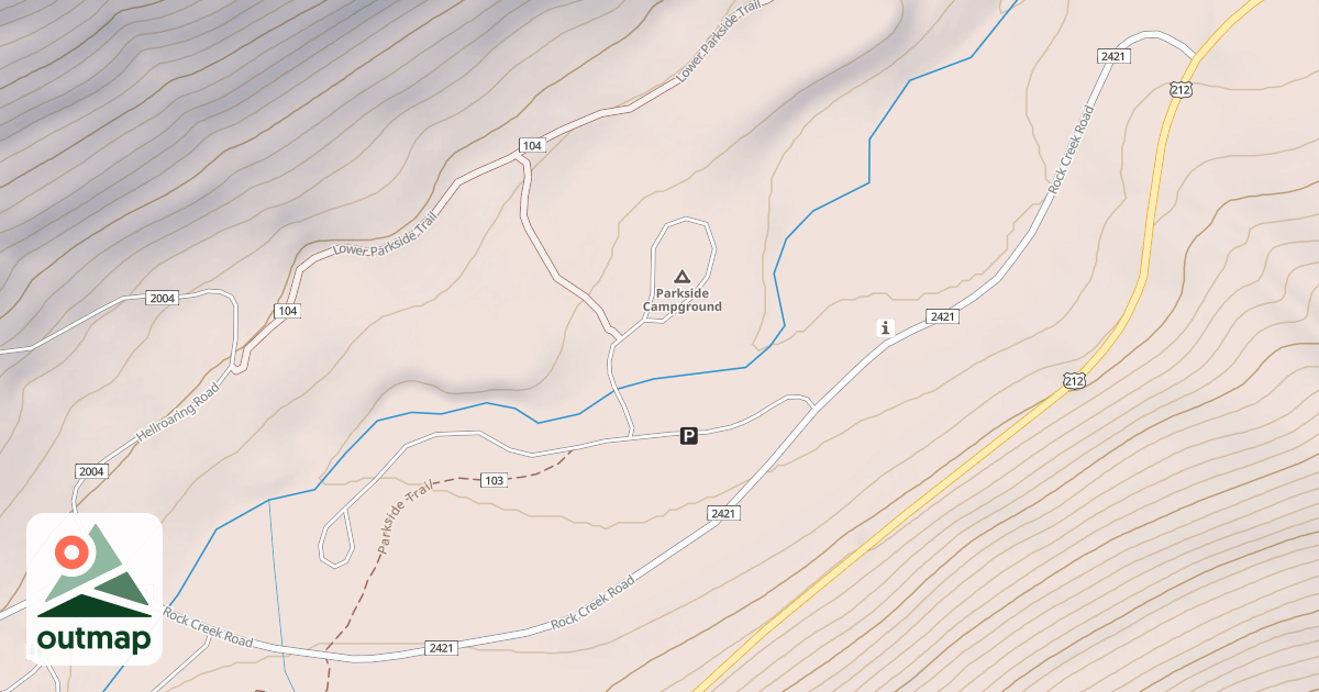 Map of MAIN FORK ROCK CREEK