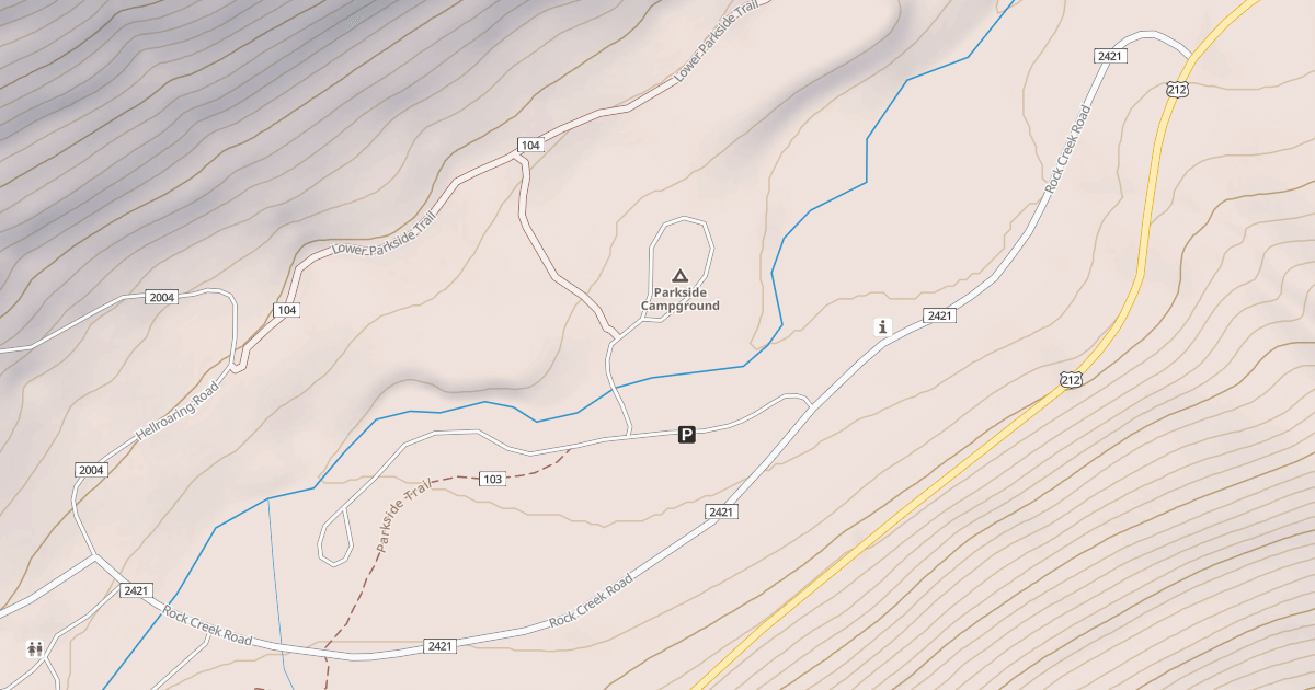 Map preview of MAIN FORK ROCK CREEK