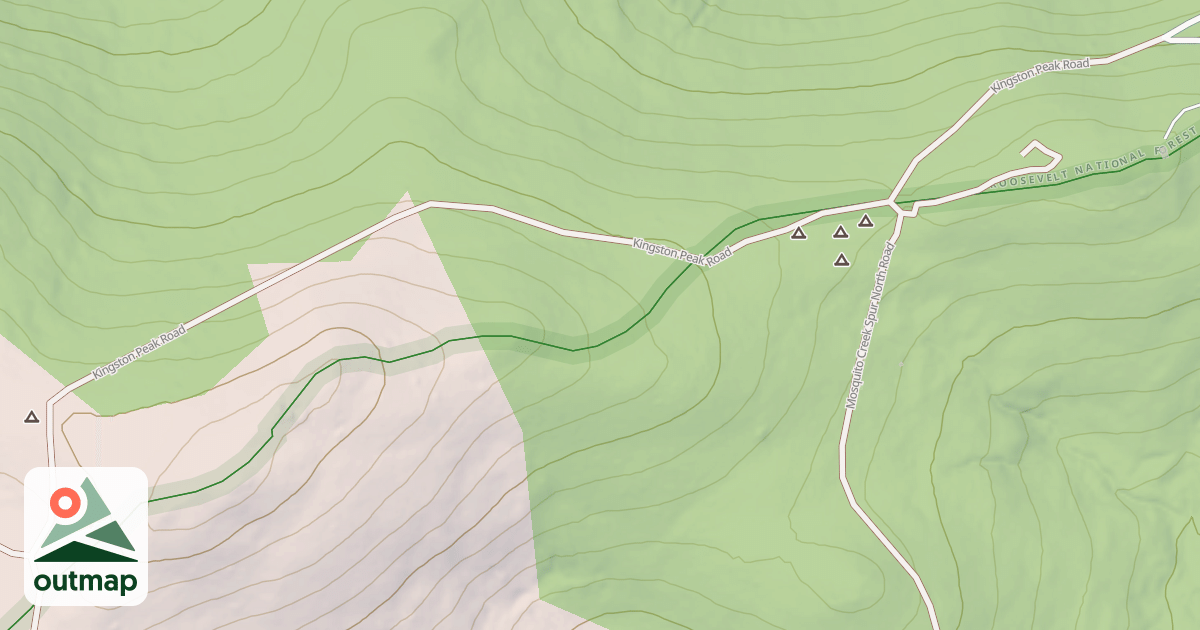 Map of KINGSTON PEAK