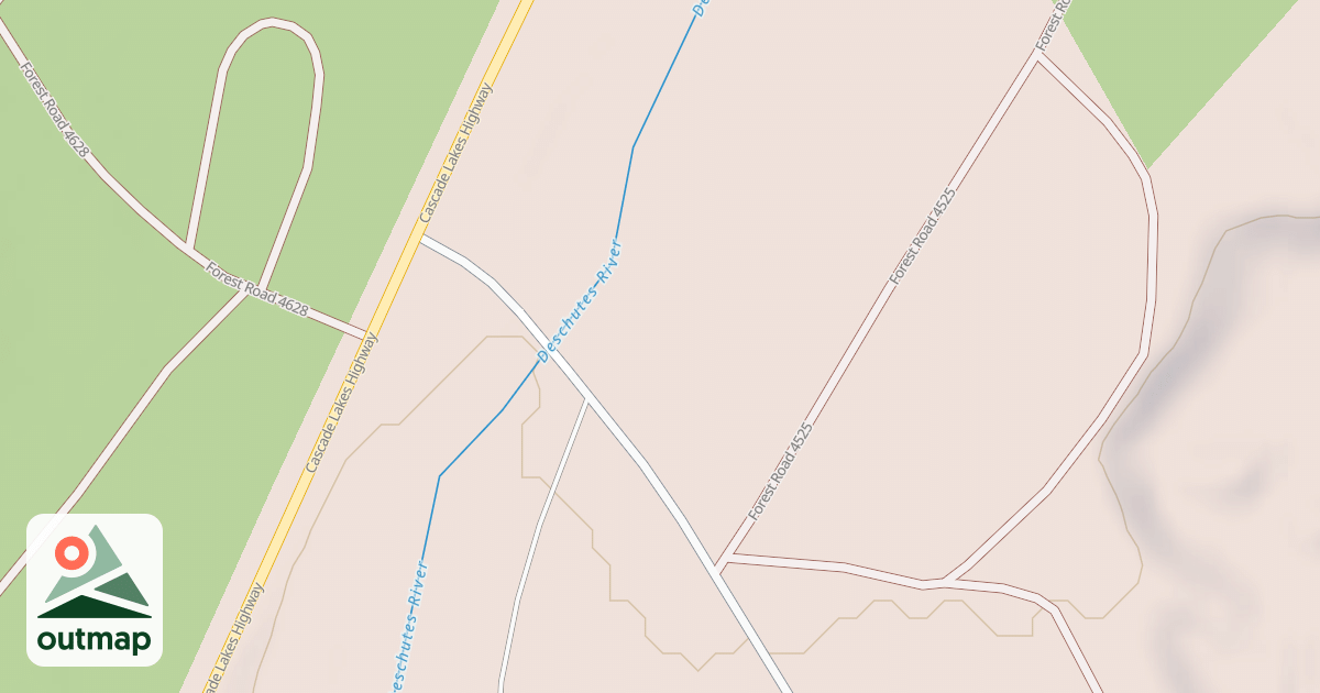 Map of DESCHUTES BRIDGE GUARD STATION