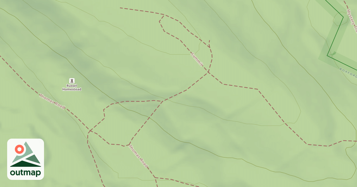 Map of Bald Hill Trail