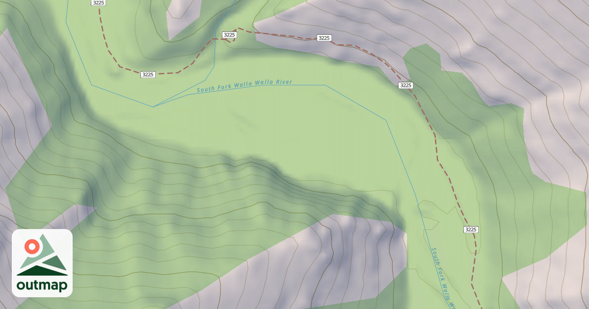 Map of Sf Walla Walla Trail