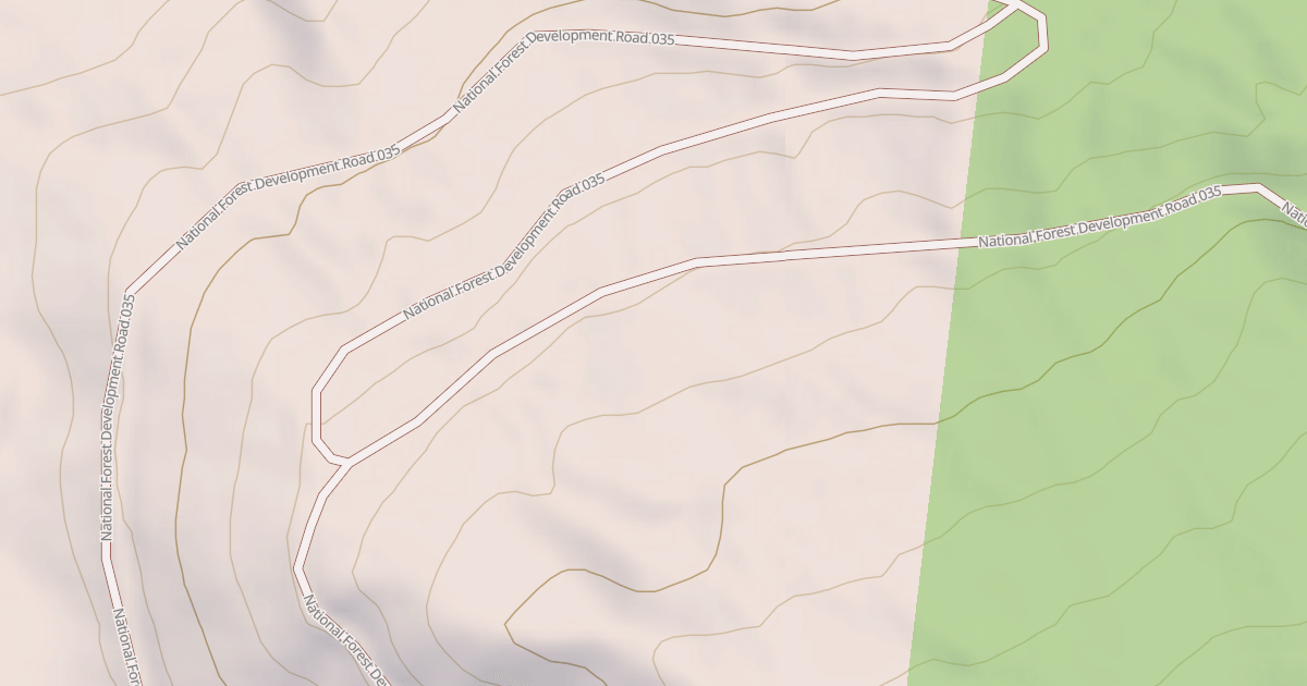 Map preview of USFS Motor Vehicle Use Map Roads {4F095B2C-8A42-417A-A54A-CFEA501EC927}