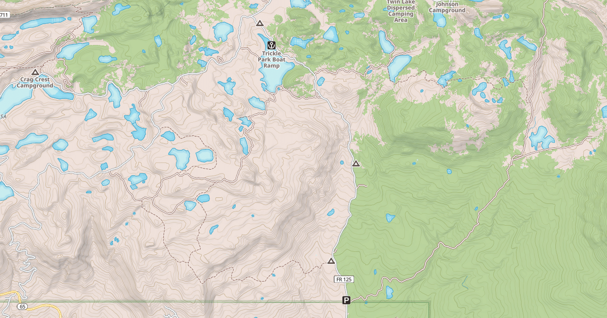 Map preview of SURFACE CREEK