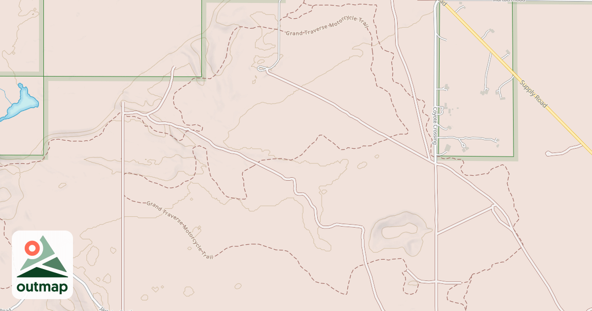 Map of Grand Traverse Motorcycle Trail