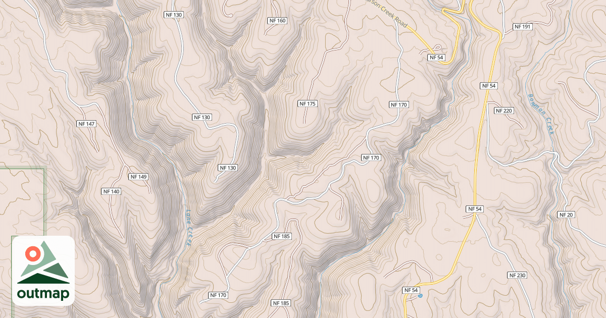 Map of USFS Motor Vehicle Use Map Roads {35C4761A-55E1-445A-A192-B1354CF92A0C}
