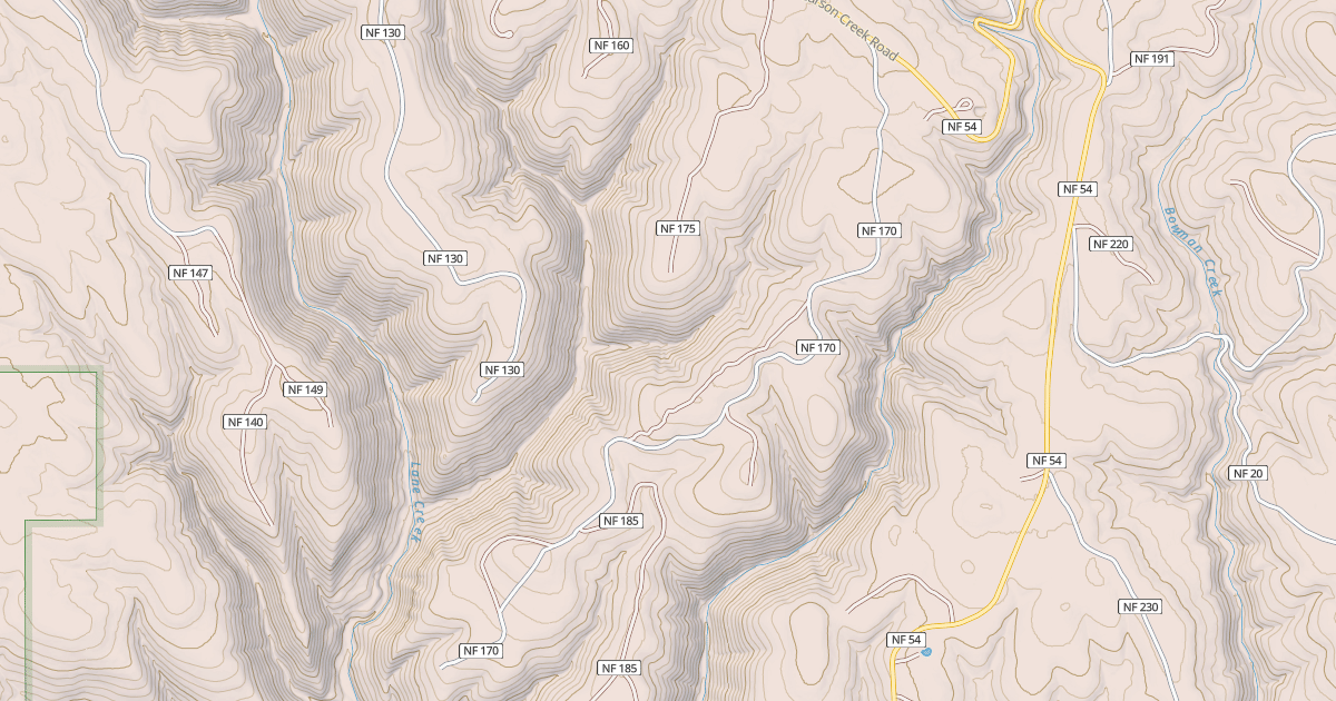 Map preview of USFS Motor Vehicle Use Map Roads {35C4761A-55E1-445A-A192-B1354CF92A0C}