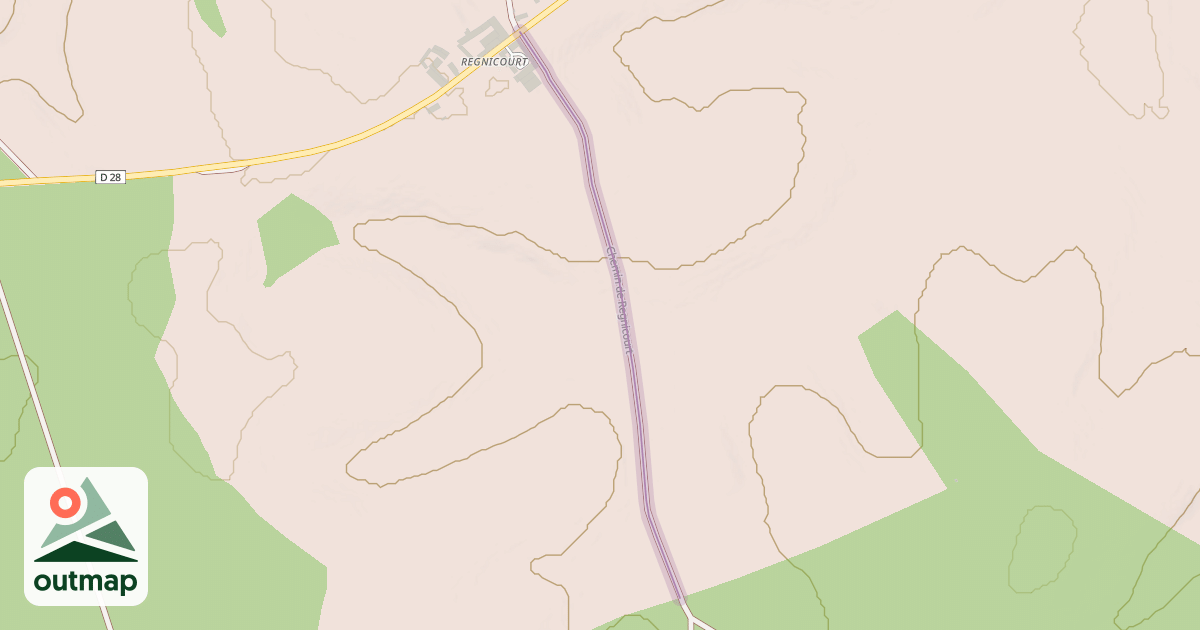 Map of Chemin de Regnicourt