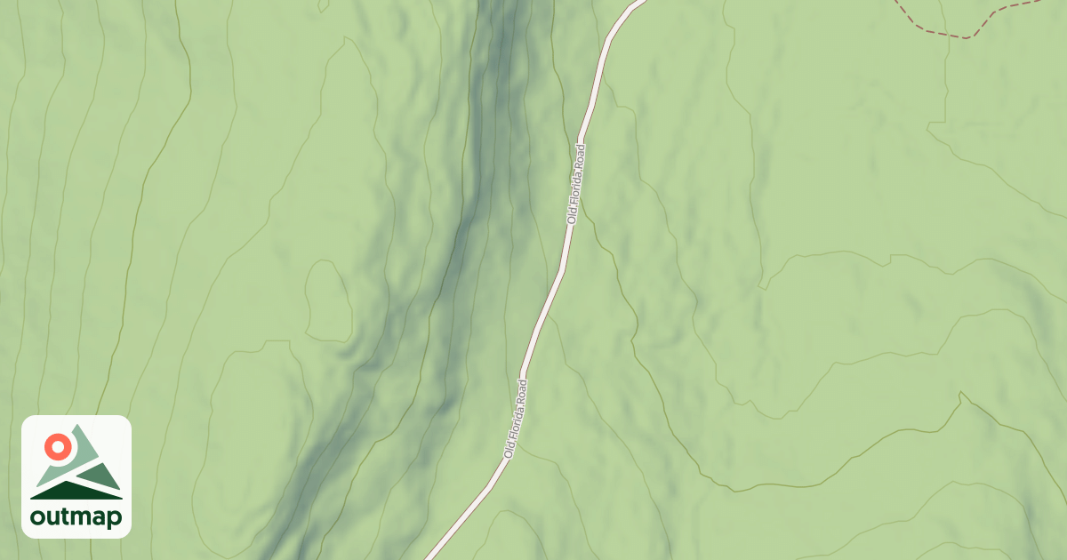 Map of Old Florida Road