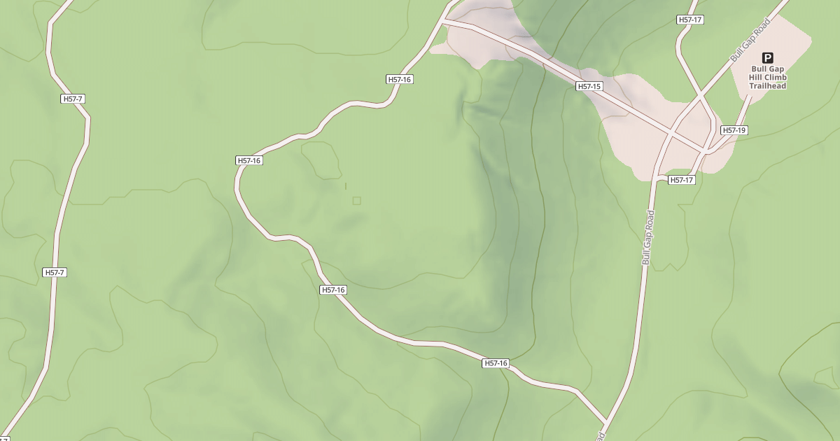 Map preview of BULL GAP RETURN LOOP, >50"