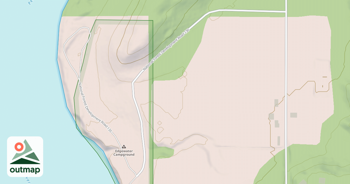 Map of EDGEWATER CAMPGROUND DR