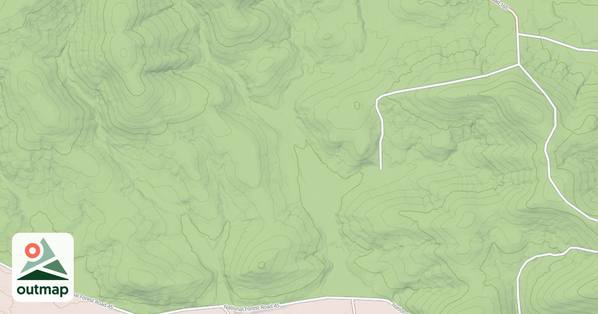 Map of CLENNY BRANCH