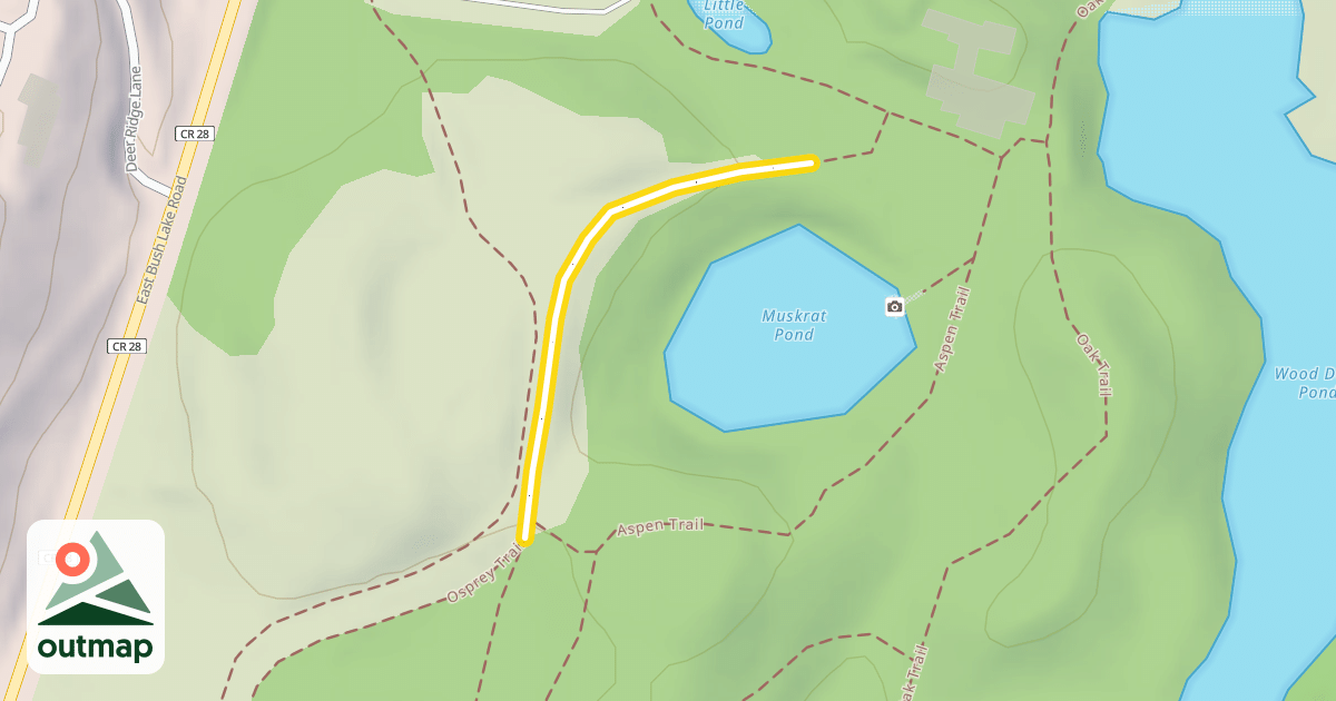 Map of Muscrat Trail