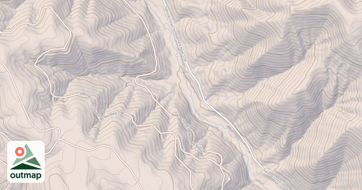 Map of USFS Motor Vehicle Use Map Trails 18002