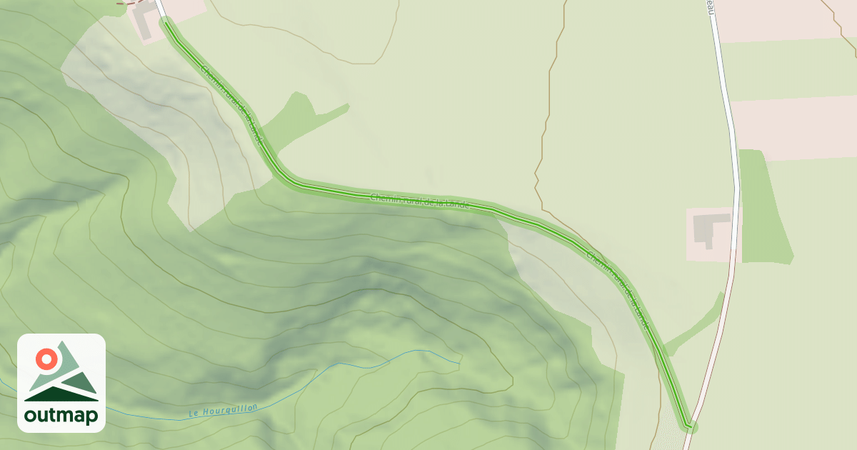 Map of Chemin rural de la Lande
