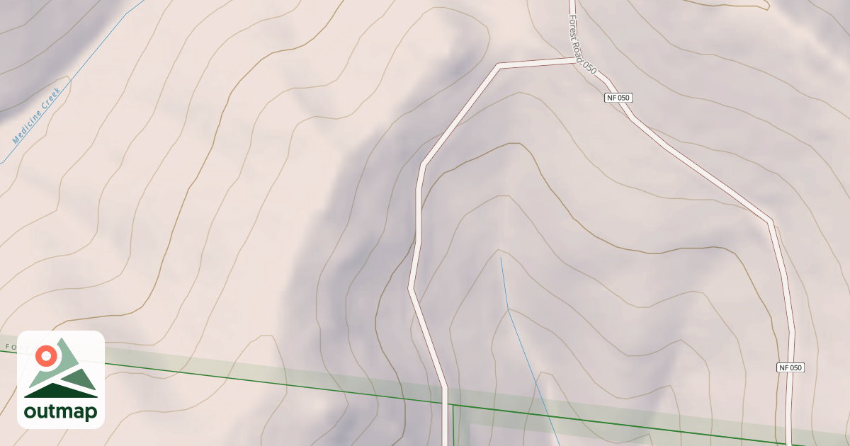 Map of MIDDLE RIDGE PRIVATE ACCESS