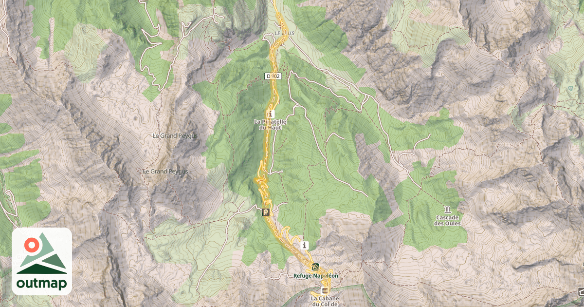 Map of L'Arpelin — Le Laus