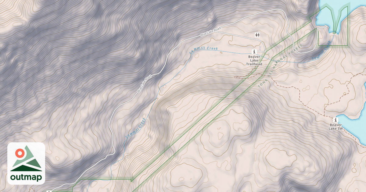 Map of BLUE LAKE