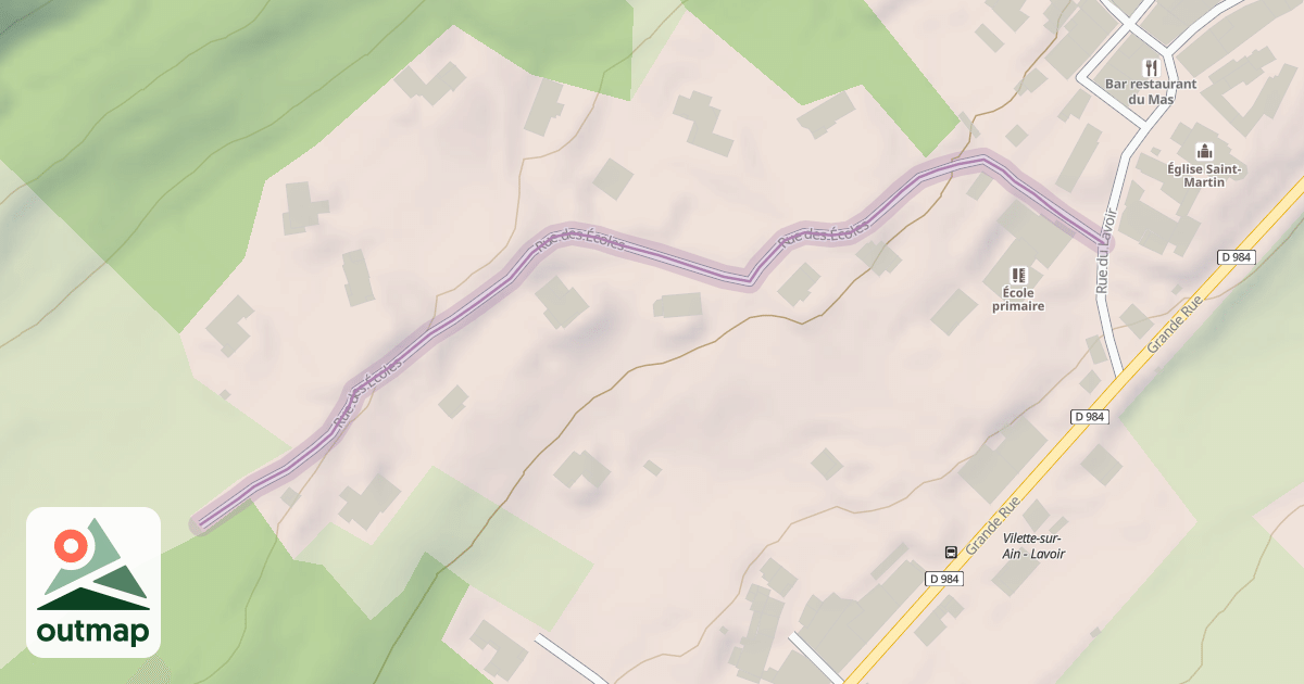 Map of Rue des Écoles
