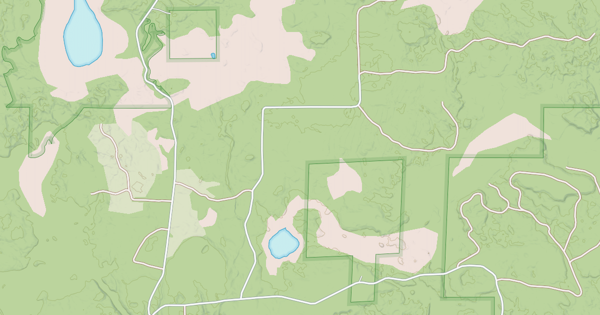 Map preview of MORGAN LAKE SPUR ROAD