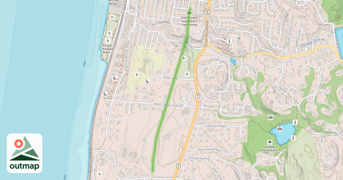 Map of Old Croton Aqueduct Trail