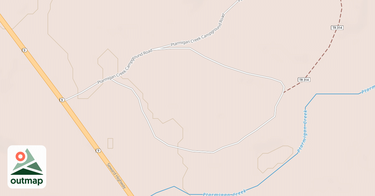 Map of PTARMIGAN CREEK DAY USE RD