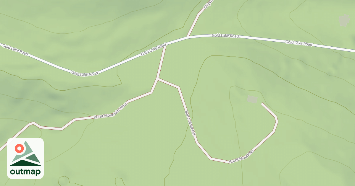 Map of BURNT MTN
