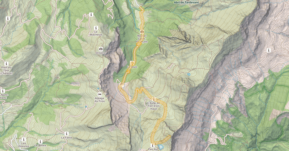 Map preview of La Goenne — Sous l'Aiguille