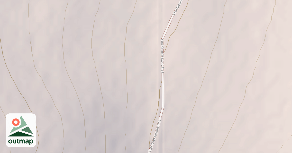 Map of Coal Creek Upper Road Spur