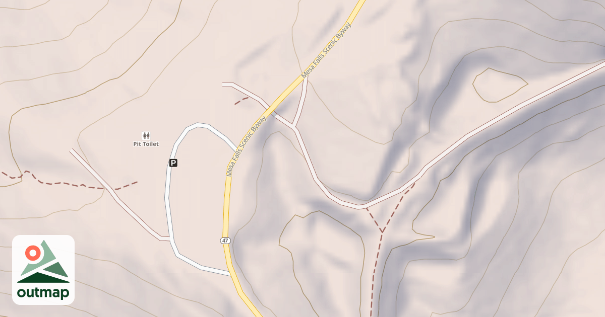 Map of Bear Gulch Railroad Access