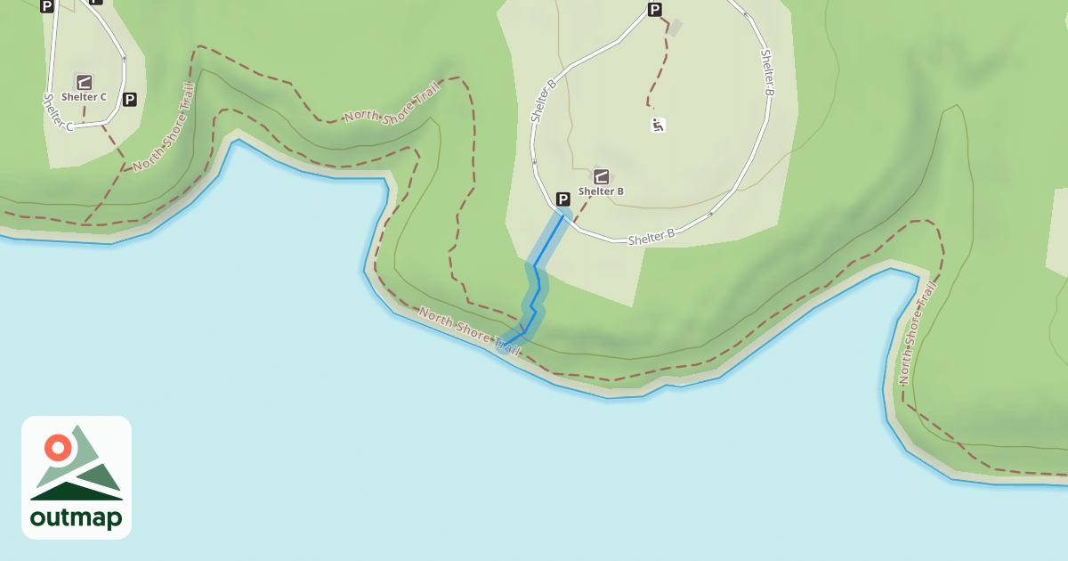 Map of North Shore Trail