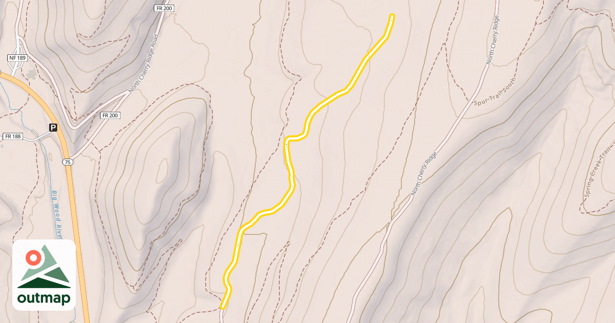 Map of South Senate Creek Road