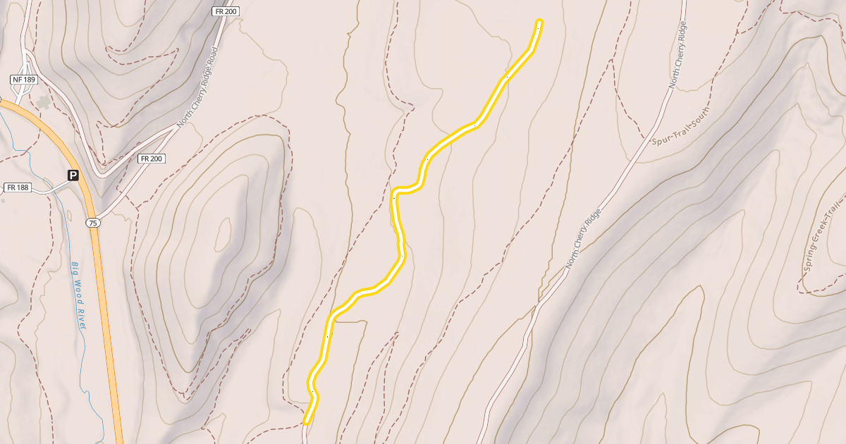 Map preview of South Senate Creek Road