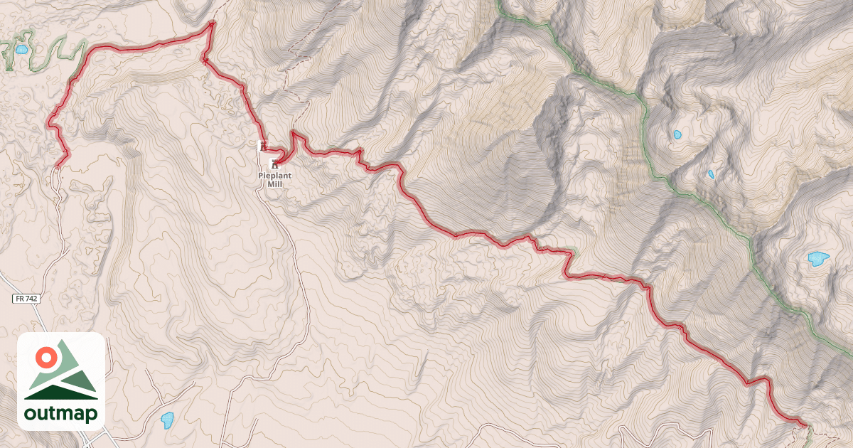 Map of Timberline Trail