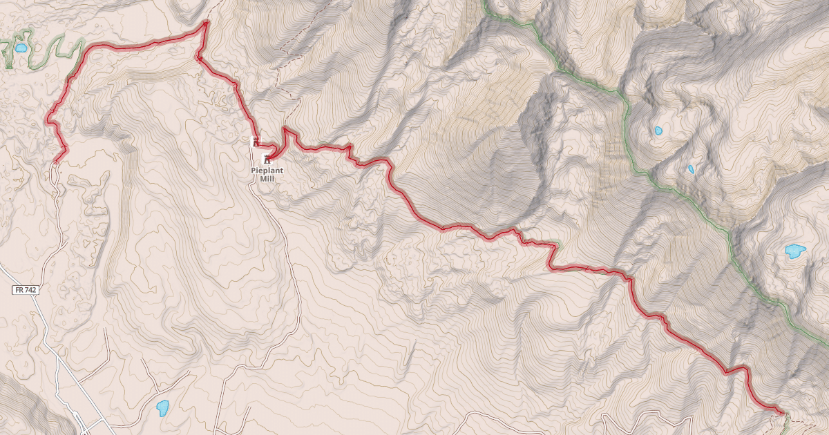 Map preview of Timberline Trail