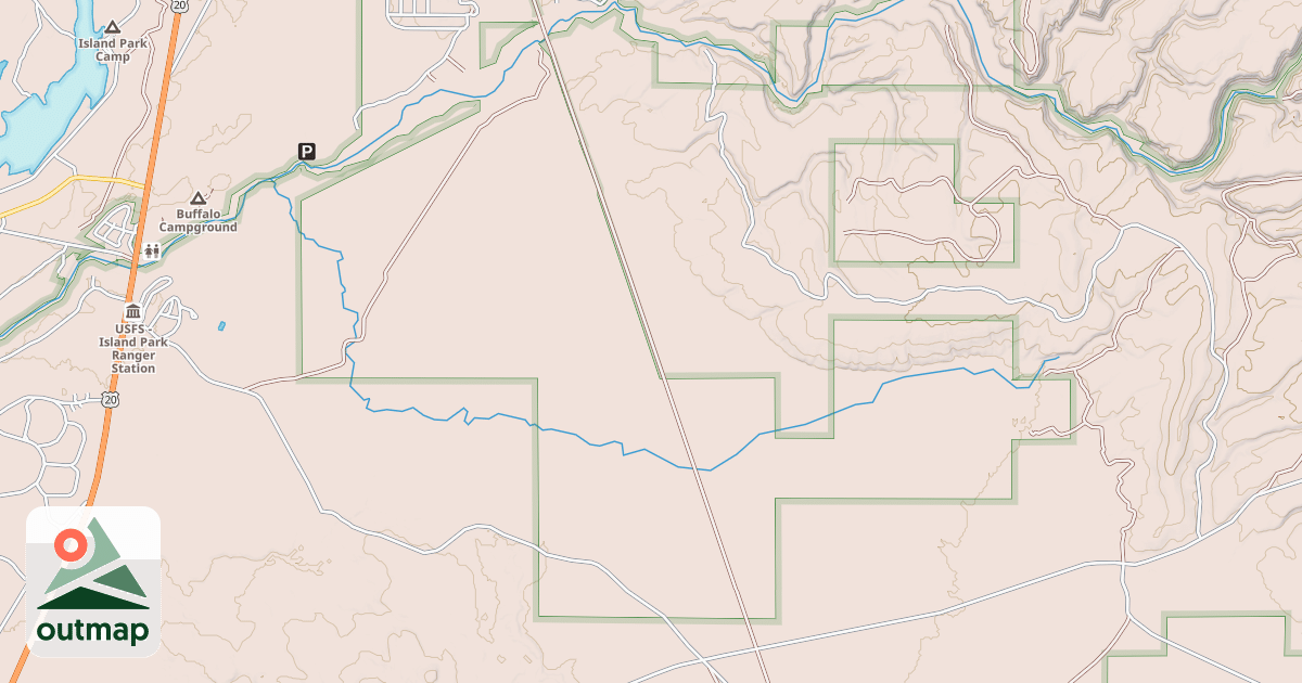 Map of RAILROAD RIGHT-OF-WAY
