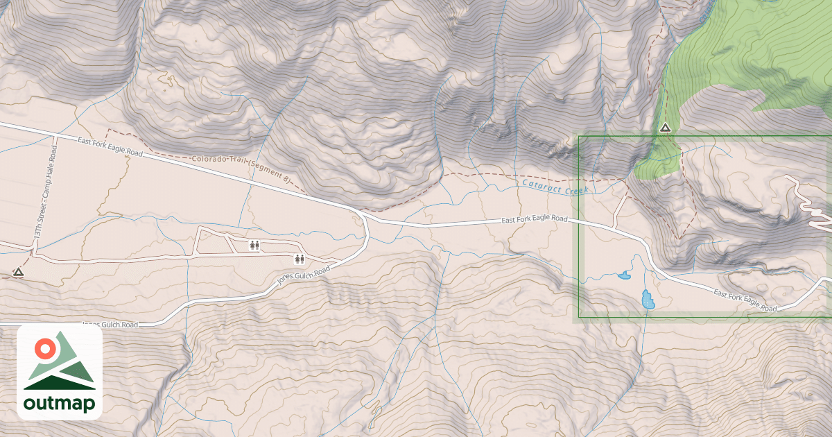 Map of EAST FORK EAGLE