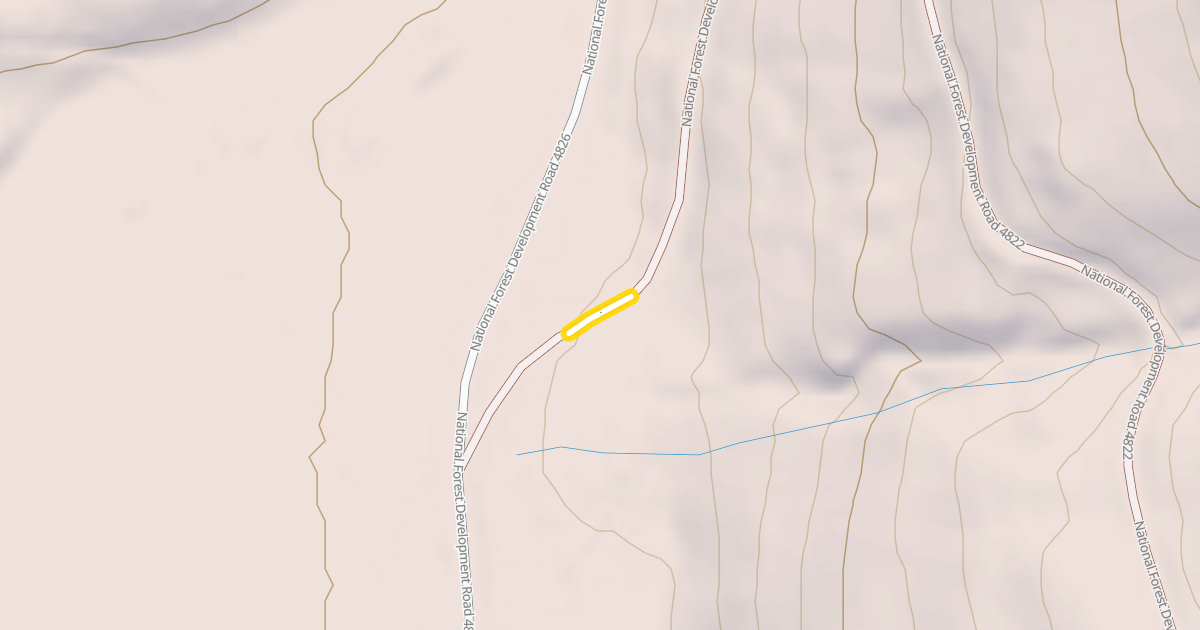 Map preview of National Forest Development Road 4822