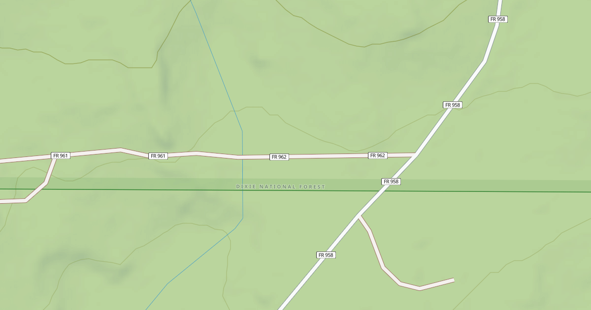 Map preview of USFS Motor Vehicle Use Map Roads {B492B243-1979-442B-B895-65E86343B54B}