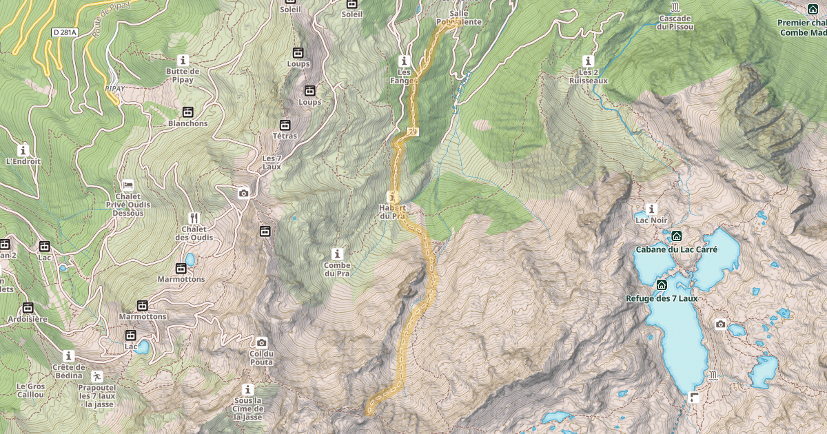 Map preview of Col du Vouteret — Le Pleynet
