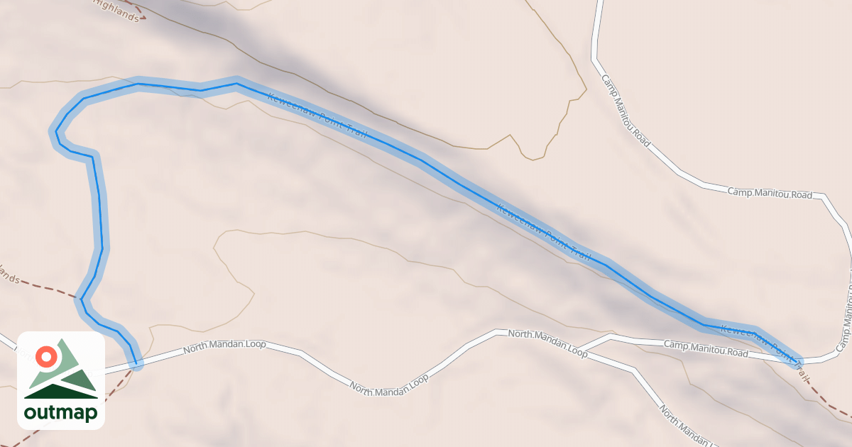 Map of Keweenaw Point Trail